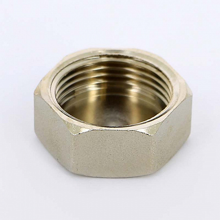 Заглушка резьбовая латунная UNI-FITT никель 3/4&quot; В