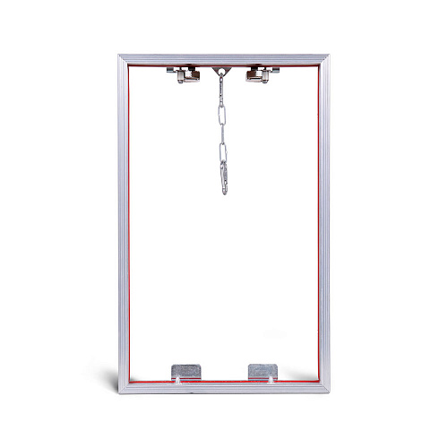 Люк потайной АЛЮМИНИЕВЫЙ со съемной дверцей (НАЖИМНОЙ) ПРАКТИКА &amp;quot;КОНТУР&amp;quot; КР 25x40