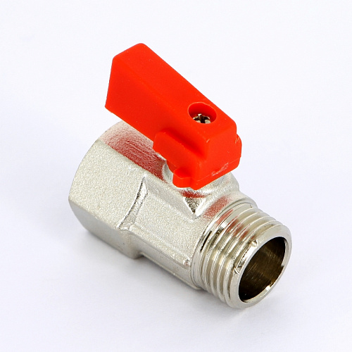 Кран шаровой мини UNI-FITT 1/2&amp;quot; ВН флажок красный металл