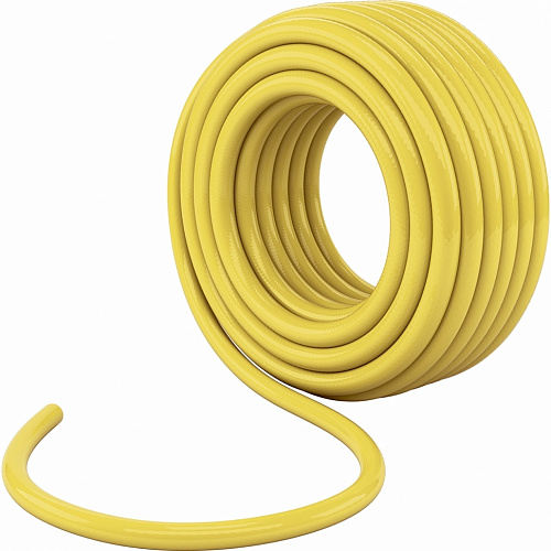 Шланг поливочный армированный ПВХ 3-х слойный ЖЕЛТЫЙ СТРОЙМАШ 3/4&amp;quot; - 10атм (25м)