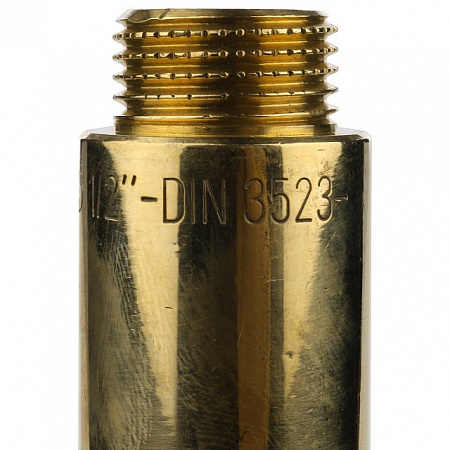 Удлинитель резьбовой латунный STOUT без покрытия 1/2&quot;x70мм ВН
