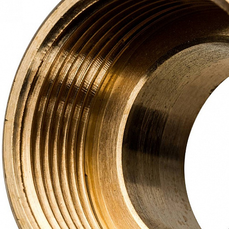Муфта переходная резьбовая латунная STOUT без покрытия 11/2&quot;x11/4&quot; ВН