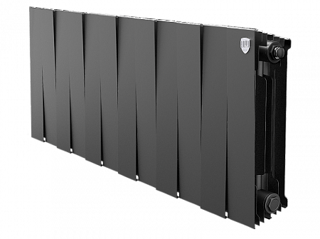 Радиатор биметаллический ROYAL THERMO PIANOFORTE NOIR SABLE 300x12 секций, чёрный (НС-1346057)