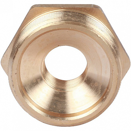 Футорка резьбовая латунная STOUT без покрытия 11/2&quot;x1/2&quot; ВН