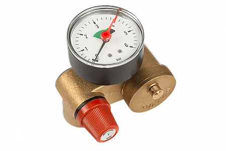 Группа безопасности котла UNIPUMP КОМПАКТ латунь 1&quot; В х 3/4&quot;, 3bar, без теплоизоляции
