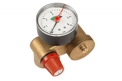 Группа безопасности котла UNIPUMP КОМПАКТ латунь 1&amp;quot; В х 3/4&amp;quot;, 3bar, без теплоизоляции
