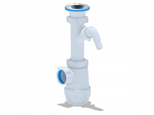 Сифон для кухонной мойки пластиковый АНИПЛАСТ A1000 11/2&amp;quot;х40 с 1 носиком