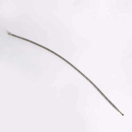 Гибкая подводка для смесителя UNI-FITT МL10х1 - 1/2&quot;, 100 см, удл. штуцер, DN 8, оплётка из нерж. ст