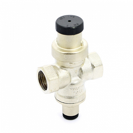 Редуктор давления UNI-FITT ВВ 1/2&quot; 1-4 бар PN15 под рад. манометр 1/4&quot; никелир. COMPACT