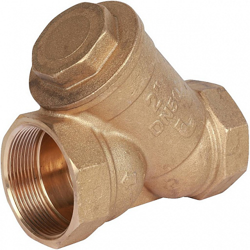 ФГО Фильтр косой грубой очистки STOUT SFW латунный 2&amp;quot;, 500 мкр, желтый