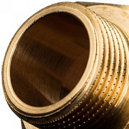 Ниппель переходной резьбовой латунный STOUT без покрытия 1&quot;x3/4&quot; Н