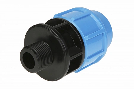 ПНД Муфта с резьбой компрессионная ДЖИЛЕКС пластиковая Ø32x3/4&quot; Н