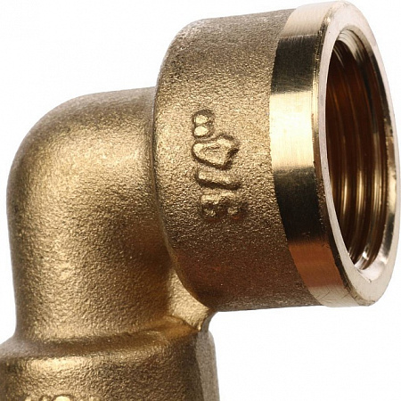 Угол резьбовой латунный STOUT без покрытия 3/4&quot;х1/2&quot; В