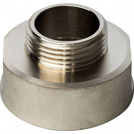 Муфта переходная резьбовая латунная STOUT никель 11/2&quot;x1&quot; ВН
