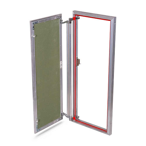 Люк под плитку АЛЮМИНИЕВЫЙ (НАЖИМНОЙ) ПРАКТИКА АТР 40х100