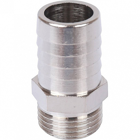 Штуцер резьбовой латунный STOUT никель 1/2&quot;x20мм Н