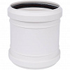 ПВХ Муфта канализационная ремонтная SINIKON КОМФОРТ ПЛЮС белая Ø110, проходная