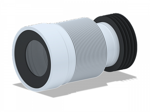 Гофра для унитаза гибкая пластиковая АНИПЛАСТ K828 110 мм выход с прокладкой