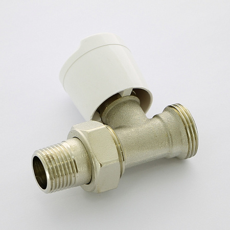 Вентиль ручной UNI-FITT 1/2&quot; х 3/4&quot; НН ЕК с разъёмным соединением, никелированный