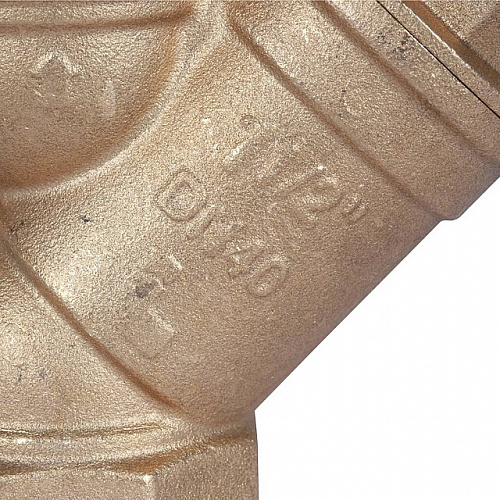 ФГО Фильтр косой грубой очистки STOUT SFW латунный 11/2&amp;quot;, 500 мкр, желтый