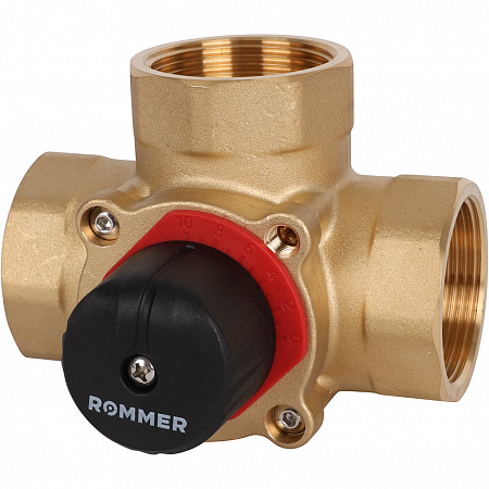 Клапан трехходовой смесительный ROMMER 11/2&quot;KVs 25