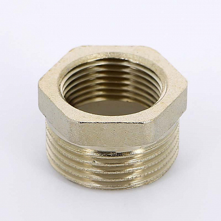 Футорка резьбовая латунная UNI-FITT никель 1&quot;х3/4&quot; ВН