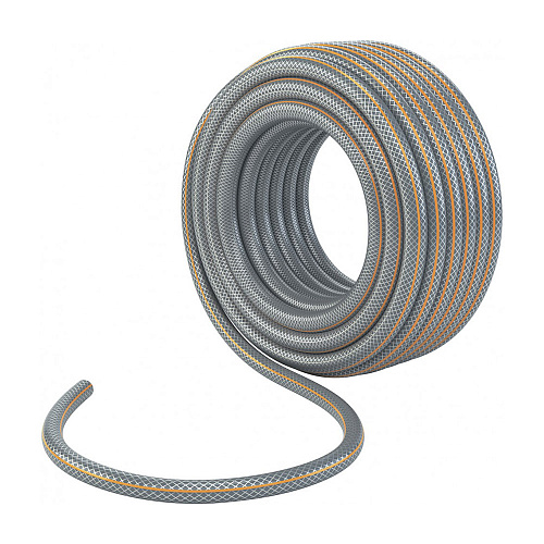 Шланг поливочный армированный ПВХ 4-х слойный СЕРЫЙ СТРОЙМАШ ПРОФЕССИОНАЛ 3/4&amp;quot; - 25атм (25м)