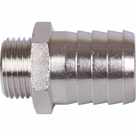 Штуцер резьбовой латунный STOUT никель 1/2&quot;x25мм Н