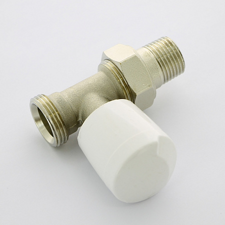 Вентиль ручной UNI-FITT 1/2&quot; х 3/4&quot; НН ЕК с разъёмным соединением, никелированный