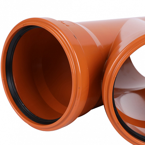 ПВХ Труба SINIKON Тройник D 110 x 110 x 45° для нар. канализации