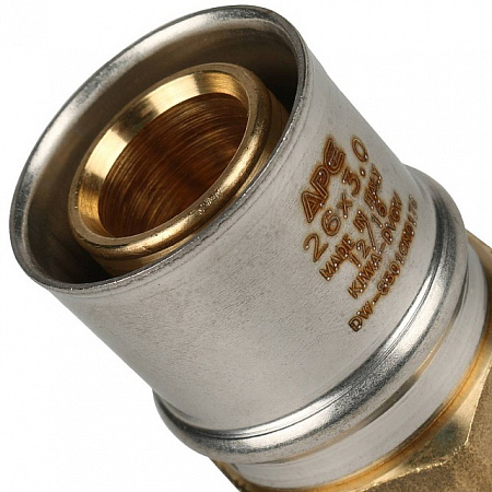 МП Муфта резьбовая пресс для металлопласта STOUT Ø26х3/4&quot; В