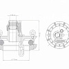 Оголовок для скважины наружный ДЖИЛЕКС ХИТ ОСП 90-110/25 пластик