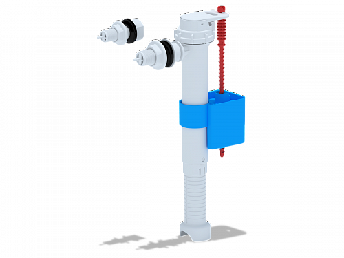 Заливная арматура для бачка c боковой подводкой АНИПЛАСТ WC5013 пластик, штуцер 1/2&amp;quot; и 3/8 &amp;quot;