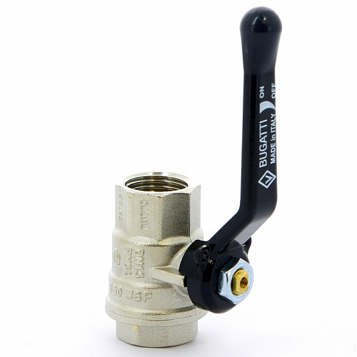 Кран шаровой BUGATTI OREGON 300 рукоятка алюминиевая 1/2&amp;quot; ВВ, полнопроходной