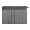 Радиатор биметаллический ROYAL THERMO BILINER SILVER SATIN VDR 500x10 секций, серый (НС-1309746)