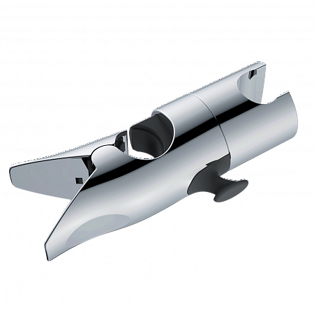 Держатель лейки для душевой стойки ESSAN PINPLAST скользящий с крючком c 18-25 мм, хром (200