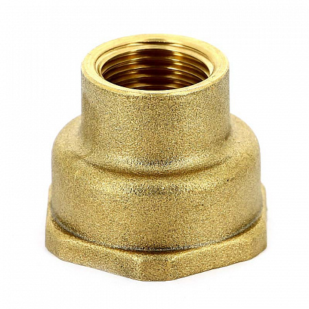 Муфта переходная резьбовая латунная UNI-FITT без покрытия 3/4&quot;х1/2&quot;