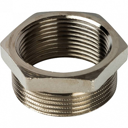 Футорка резьбовая латунная STOUT никель 11/4&quot;x1&quot; ВН