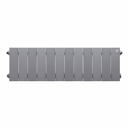 Радиатор биметаллический ROYAL THERMO PIANOFORTE SILVER SATIN 200x12 секций, серый (НС-1346021)