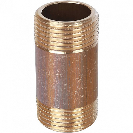 Бочонок резьбовой латунный STOUT без покрытия 3/4&quot;x50мм