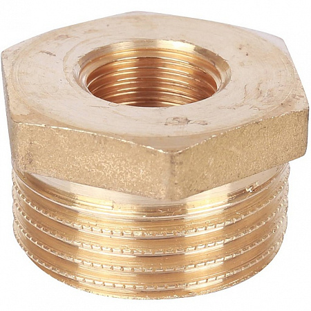 Футорка резьбовая латунная STOUT без покрытия 1&quot;x3/8&quot; ВН