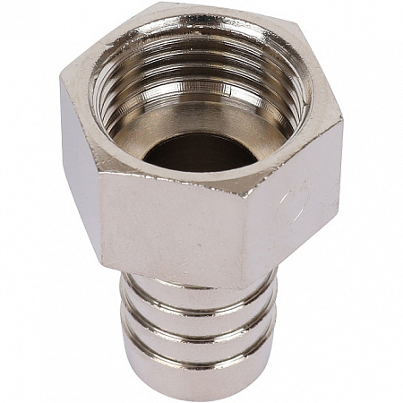 Штуцер резьбовой латунный STOUT никель 1/2&quot;x16мм В
