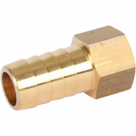 Штуцер резьбовой латунный STOUT без покрытия 1/4&quot;x14мм В