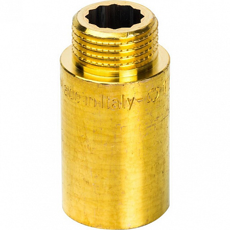 Удлинитель резьбовой латунный STOUT без покрытия 1/2&quot;x40мм ВН