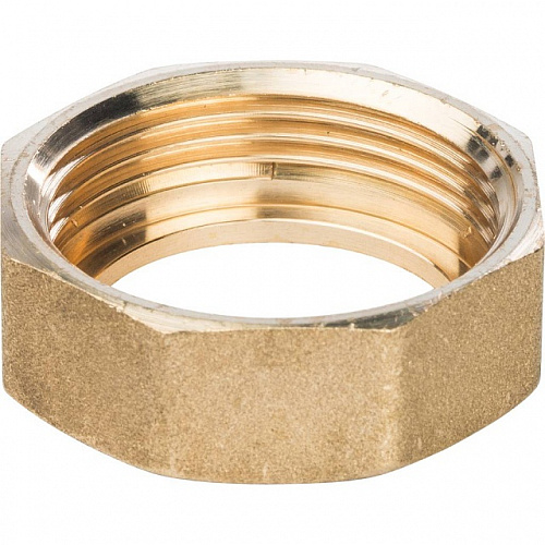 Американка ПРЯМАЯ резьбовая латунная (без прокладки) STOUT без покрытия 3/4&amp;quot; В