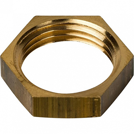 Контргайка резьбовая латунная STOUT без покрытия 3/8&quot;