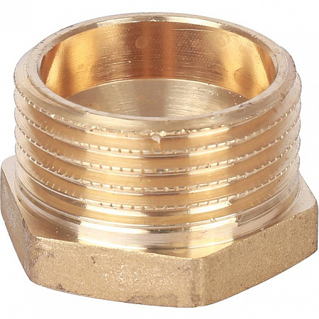 Футорка резьбовая латунная STOUT без покрытия 1&quot;x3/8&quot; ВН
