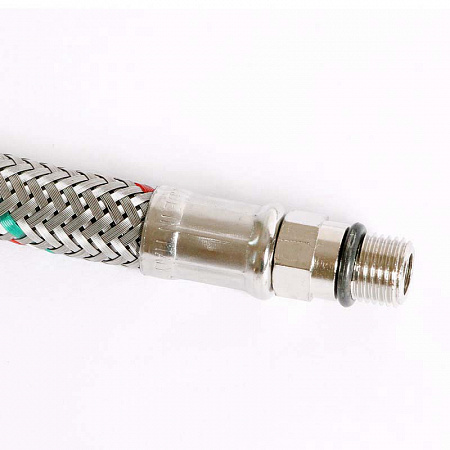 Гибкая подводка для смесителя UNI-FITT М10х1 - 1/2&quot;, 120 см, DN 8, оплётка из нерж. стали