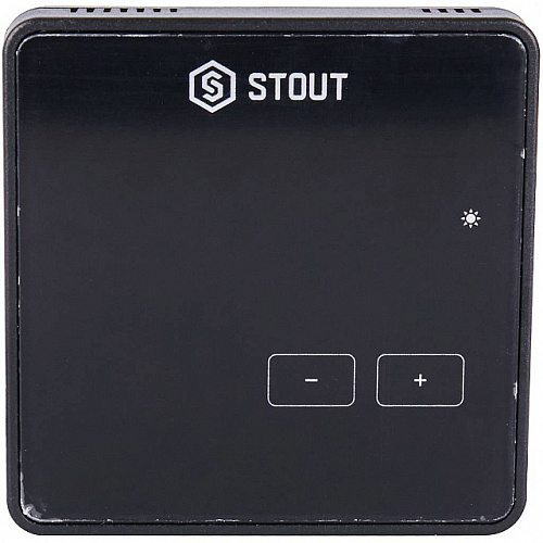 Регулятор комнатный STOUT беспроводной R-8z, черный, 230 B