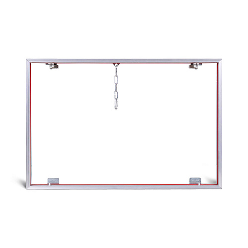 Люк потайной АЛЮМИНИЕВЫЙ со съемной дверцей (НАЖИМНОЙ) ПРАКТИКА &amp;quot;КОНТУР&amp;quot; КР 60х40